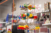 Брелок "Сливочное мороженое" 4*2,3см пластик