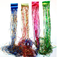 Дождик  75мм*2м, ПВХ, цветной, двухсторонний, 4 цвета