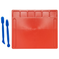 Доска д/работы с пластилином А5 + 2 стека, цветная