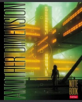 Тетрадь А5  96л ЛИН. Hatber "Другое измерение" мат.лам, тисн., бел.100%