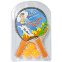 Настольный теннис. 2 ракетки (7мм) , 3 шарика