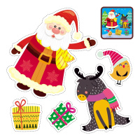 Набор для вырезания и оформления "Новогодние поздравления": 5 открыток