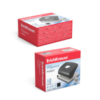 Дырокол EK Elegance 20 лист, металл, ассорти