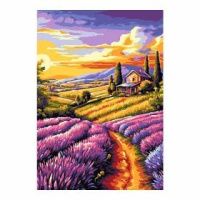 Картина по номерам на картоне 20*30см "Прекрасная долина"