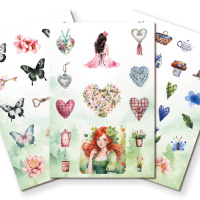 Альбом наклеек А6 6 лист. "100 наклеек. Единорог"