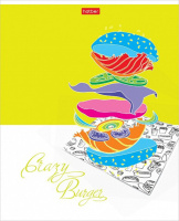 Тетрадь А5  80л кл. Hatber "Crazy food" белизна 98%