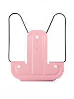 Подставка для книг, полностью металл, розовая