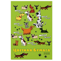 Цветная бумага А4 10цв.20листов, пл. 80гр/м, немелованная
