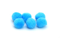 Набор "Помпоны пушистые. Голубые" 15мм, 50шт.