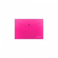 Конверт на кнопке А5+ полупрозрачн. Glossy Neon  ассорти