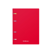 Тетрадь А5  80л кл. на кольцах Erich Krause "Classic" пластик. обложка, ассорти