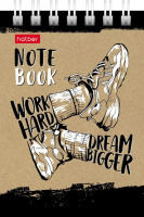 Блокнот А7  40л гребень "Today vibes" без лин., тонир.блок