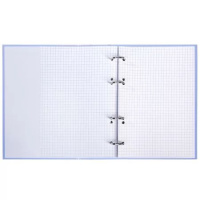 Тетрадь  А5  80л кл. на кольцах Hatber "NEWtone PASTEL. Голубая дымка" софт-тач