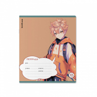 Тетрадь А5 18л кл. Erich Krause "Manga",выб. УФ-лак, глиттер