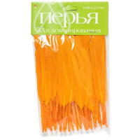 Набор Перья для декорирования №5 одноцветные, 6 видов