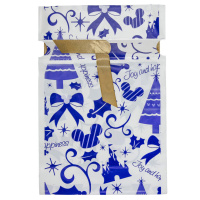 Мешок подарочный ПВХ 15*23см с лентой, ассорти