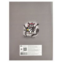 Тетрадь для нот А4  8л., вертик., скоба "Мышь крутыш"