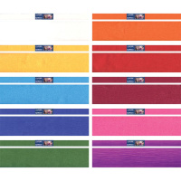 Бумага подел. 50*250 32 г/м рулон   креп ассорти