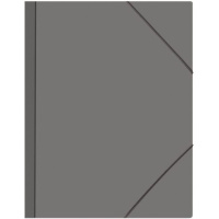 Папка на резинке А4 0,45мм серая