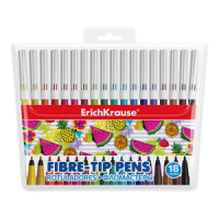 Фломастеры  18цв "Erich Krause. Washable", блистер
