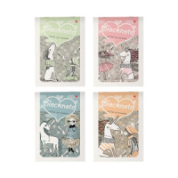 Блокнот А5  40л "Волшебные единороги" скрепка, клетка, ассорти