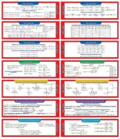 Набор закладок 72*200мм  "Алгебра" 7шт/уп
