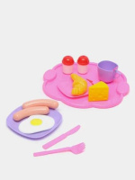 Игровой набор посуды "Кукольный завтрак"