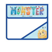 Папка д/тетрад. А5 (230*190*50) 1отд. на липучке, пластик "Монстрики"