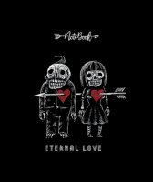 Тетрадь А5 48л кл. ПЗБМ "Вечная любовь" выб.УФ-лак, фольга, конгрев, софт-тач, белизна 100%