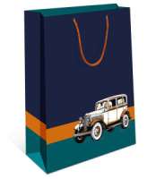 Пакет подар. бумажн. 18*23*10 см, 130гр/м Машина