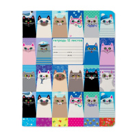 Тетрадь А5 12л лин. "Котомания"