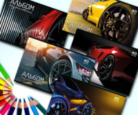 Альбом А4 40л скоба "Драйв" твин УФлак