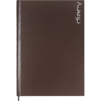 Ежедневник недат. А5 Attomex Orion 320 стр., коричневый, тв.обл., бумвинил, ляссе, 70г/м2