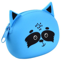 Кошелек Феникс+ "Енот" 9*7*3,5см, силикон, молния