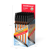 Ручка шар. ЕК R-301 0.7мм MATIC ORANGE автомат, чёрная