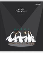 Тетрадь А5 48л кл. Проф-Пресс "Mini friends" белизна 100%