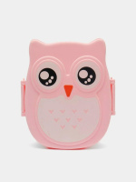 Ланч-бокс  800мл  "Совушка" с двумя отделениями и приборами