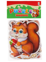 Пазл мягкий 16 элементов "Зверьки"