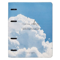 Тетрадь  А5 120л кл. на кольцах Infolio "Infolio Study. Sky. Облако"