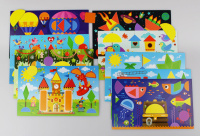 Игра магнитная "Мозаика магнитная с заданиями" 35 магнитиков, карточки 3+