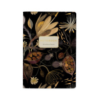 Записная книжка А5  40л. картон, мягк.пер. "Flora. Ночные цветы" кл.