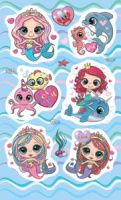 Наклейки детские 15*9см  "Русалки"