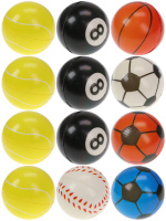 Мяч мягкий 5см "Баскетбол, футбол, бильярд" ППУ