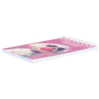 Блокнот А7  40л гребень "Бабл-пес" кл., УФ-лак, глиттер