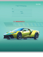 Тетрадь А5 12л косая лин. Проф-Пресс "Разные автомобили - 12" 5 диз.в спайке