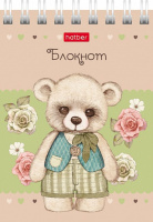 Блокнот А7  40л гребень "Мишки-малышки" кл.