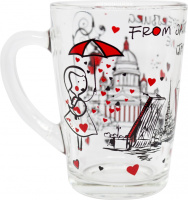 Кружка 320мл "From SPb with love" стекло