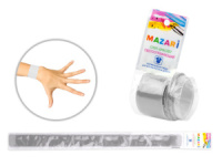 Браслет светоотражающий ПВХ серебристый