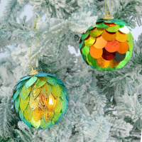 Подвесное украшение  8 см "Ассорти" зелено-бронзовый, 6 видов