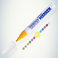 Маркер краска 4мм ЖЁЛТЫЙ